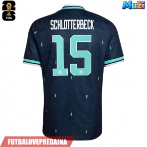 Lacne Muži Futbalové dres Nemecko Nico Schlotterbeck #15 MS 2026 Krátky Rukáv - Preč